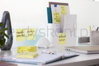 Post-It  Karteczki Samoprzylepne Super Sticky Z-Notes Do Podajnika, 76X127Mm, 12X90 Kart., Żółty - 3