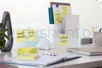 Karteczki Samoprzylepne Post-It Super Sticky Z-Notes Do Podajnika, 76X127Mm, 12X90 Kart., Żółty - 3
