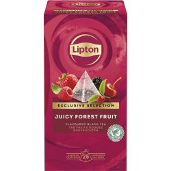 Lipton Herbata Exclusive Selection, piramidki, owoce leśne, 25 kopert