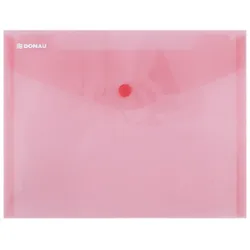 Donau Teczka kopertowa zatrzask, PP, C5, 180mikr., czerwona