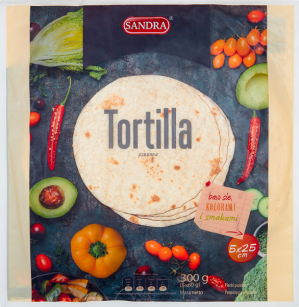 Sandra Tortilla pszenna 300 g (5 x 60 g) 