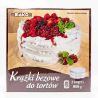 Mako Krążki Bezowe Do Tortów 600G