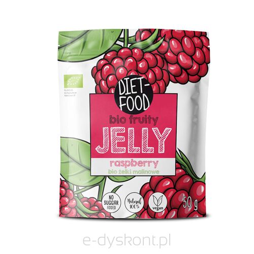 Żelki Malinowe Bio 50 G - Diet-Food [BIO]