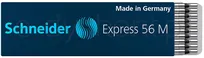Schneider Wkład Express 56 M Do Długopisu M, Format D, Czarny  - 2