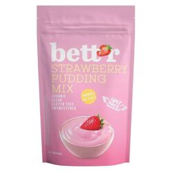 Bettr Budyń truskawkowy niesłodzony wegański bezglutenowy BIO 150 g