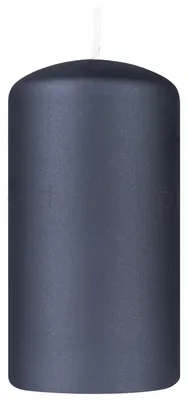 Świeca słupek DONAU HOME Standard Lakier, 60x115mm, czarny metaliczny mat