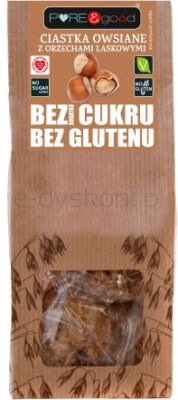 Pure & Good Ciastka Owsiane Z Orzechami Laskowymi Bezgl. B/C 150G
