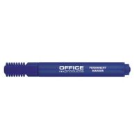 Office Products Marker permanentny ścięty, 1-5mm (linia), niebieski [BIURO]