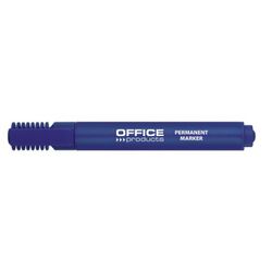 Office Products Marker permanentny ścięty, 1-5mm (linia), niebieski [BIURO]