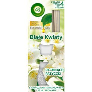 Air Wick Pachnące Patyczki Białe Kwiaty/White Flowers 25 ml