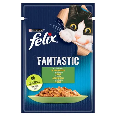 Karma Kot Felix Fantastic Królik 85 G Nestle