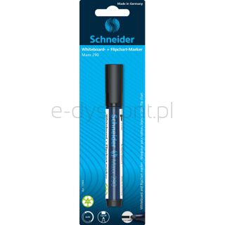 Schneider Marker do tablic Maxx 290, okrągły, 2-3mm, blister, czarny [BIURO]