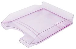 Office Products Szufladka Na Biurko Polistyren/Pp, A4, Transparentna Fioletowa