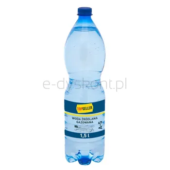 Topseller Woda źródlana gazowana 1,5 l(Paleta 504 szt)
