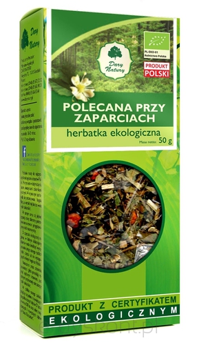 Herbatka Polecana Przy Zaparciach Bio 50 G - Dary Natury [BIO]