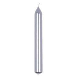 Donau HOME Świeca Stołowa Prosta Lakierowana, 20X170 Mm, 10 Szt., Srebrna