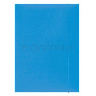 Office Products Teczka z gumką, karton, A4, 300gsm, 3-skrz., jasnoniebieska
