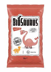 Chrupki kukurydziane Dinozaury o smaku ketchupowym BEZGL. BIO 50 g