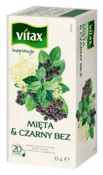 Vitax Herbata Inspiracje Mięta Czarny Bez 20 sztuk