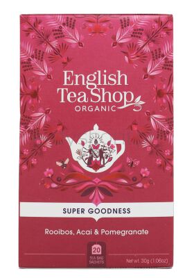 English Tea Shop Herbatka Ziołowa Rooibos,Acai I Granat (20X1,5) Bio 30 G