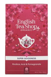 English Tea Shop Herbatka Ziołowa Rooibos,Acai I Granat (20X1,5) Bio 30 G