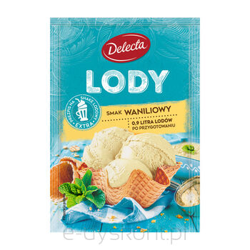 Delecta Lody w proszku 57g smak waniliowy 