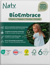 Eco By Naty Ekologiczne pieluchy jednorazowe, rozmiar 6, 16 kg+, 17 szt