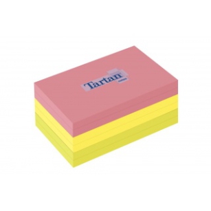 Bloczek Samoprzylepny Tartan™ (12776-N), 127X76Mm, 6X100 Kart., Mix Kolorów