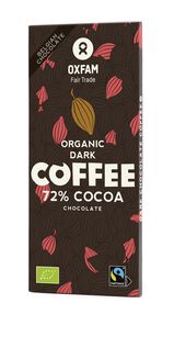 Czekolada Gorzka Z Ziarnami Kawy Fair Trade Bio 100 G - Oxfam [BIO]