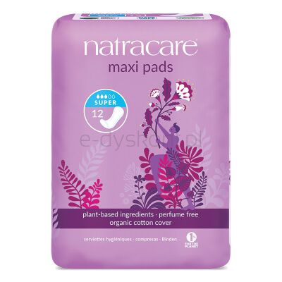 Natracare Podpaski higieniczne zaokrąglone, bez skrzydełek super 12 szt.