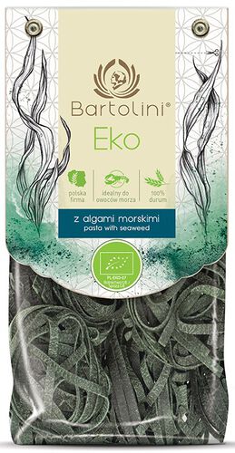 Makaron (Semolinowy Z Algami Morskimi) Gniazda Tagliatelle Bio 250 G - Bartolini [BIO]