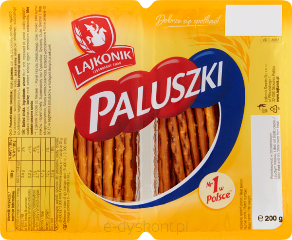 Lajkonik Paluszki Słone - Tray 200G