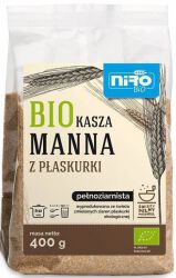 Niro Kasza Manna Z Płaskurki Pełnoziarnista Bio 400 G
