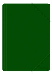 Office Products Teczka z gumką, A4, PP, 500mikr., 3-skrz., zielona