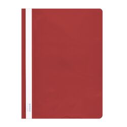 Donau Skoroszyt Pvc, A4, Twardy, 150/160Mikr., Czerwony 