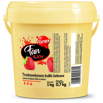 Fanex FanJoy Truskawkowe Kulki Żelowe 1 Kg/0,7 Kg