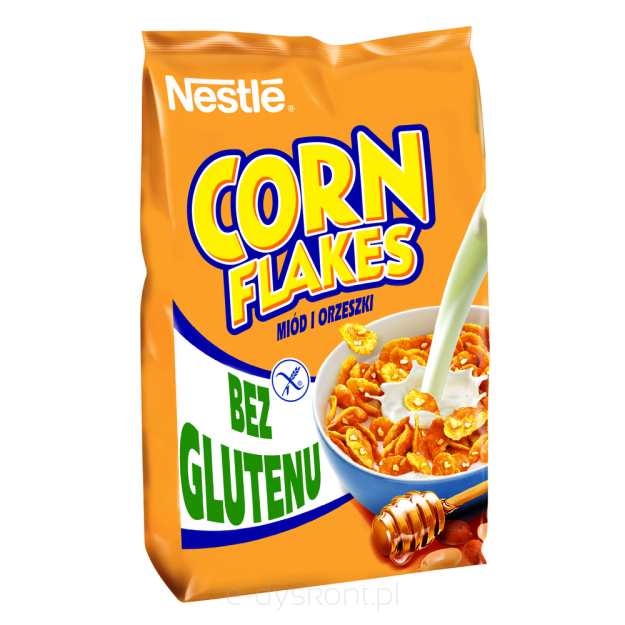 Nestle Płatki Corn Flakes Miód I Orzeszki 450G 