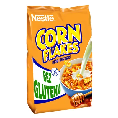 Nestle Płatki Corn Flakes Miód I Orzeszki 450G