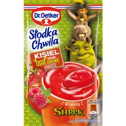 Dr. Oetker Słodka Chwila Shrek Kisiel Ogrodowe Owoce 29 g