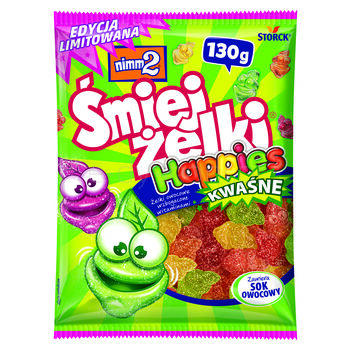 Nimm2 ŚmiejŻelki Happies Kwaśne 130G