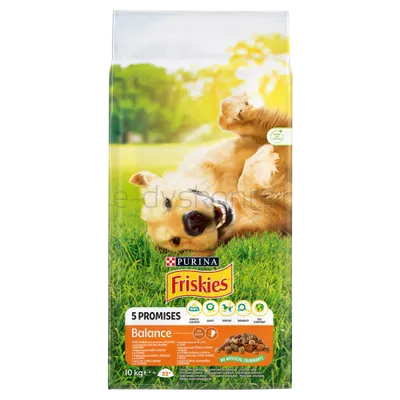 Friskies Balance Z Pyszną Mieszanką Kurczaka I Wołowiny Z Warzywami 10 Kg