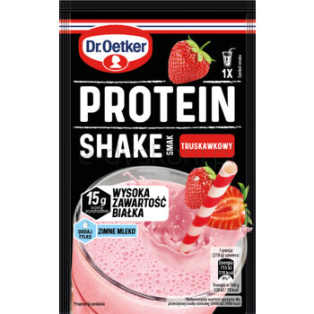 Dr.Oetker Protein Shake truskawkowy 18 g