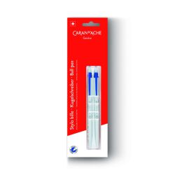 Caran d'Ache Długopis jednorazowy 825, 2szt., blister, niebieski