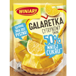 WINIARY Galaretka o smaku cytrynowym 50% mniej cukru 39g