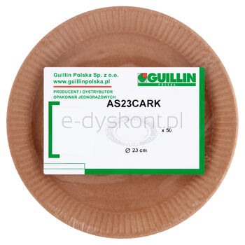 Guillin Talerze Papierowe Typu Kraft 50Szt Średnica 23Cm