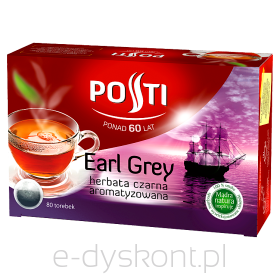 Posti Herbata Earl Grey Czarna Ekspresowa Aromatyzowana 120 G (80 X 1,5 G)