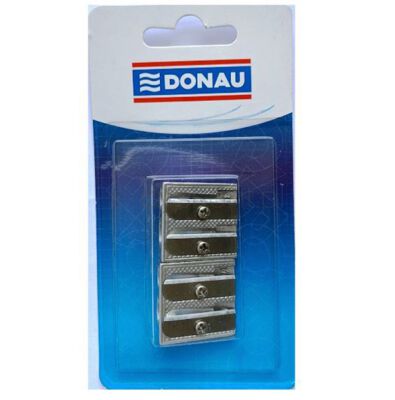 Donau Temperówka Aluminiowa, Podwójna, Blister - 2Szt.