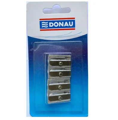 Temperówka DONAU, aluminiowa, podwójna, blister - 2szt.