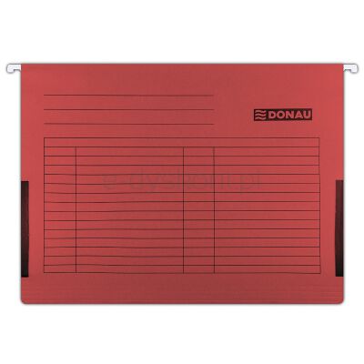 Donau Teczka Zawieszkowa Z Boczkami, A4, 230Gsm, Czerwona 