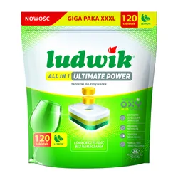 Ludwik tabletki do zmywarek all in 1 Ultimate Power 120 szt. lemon